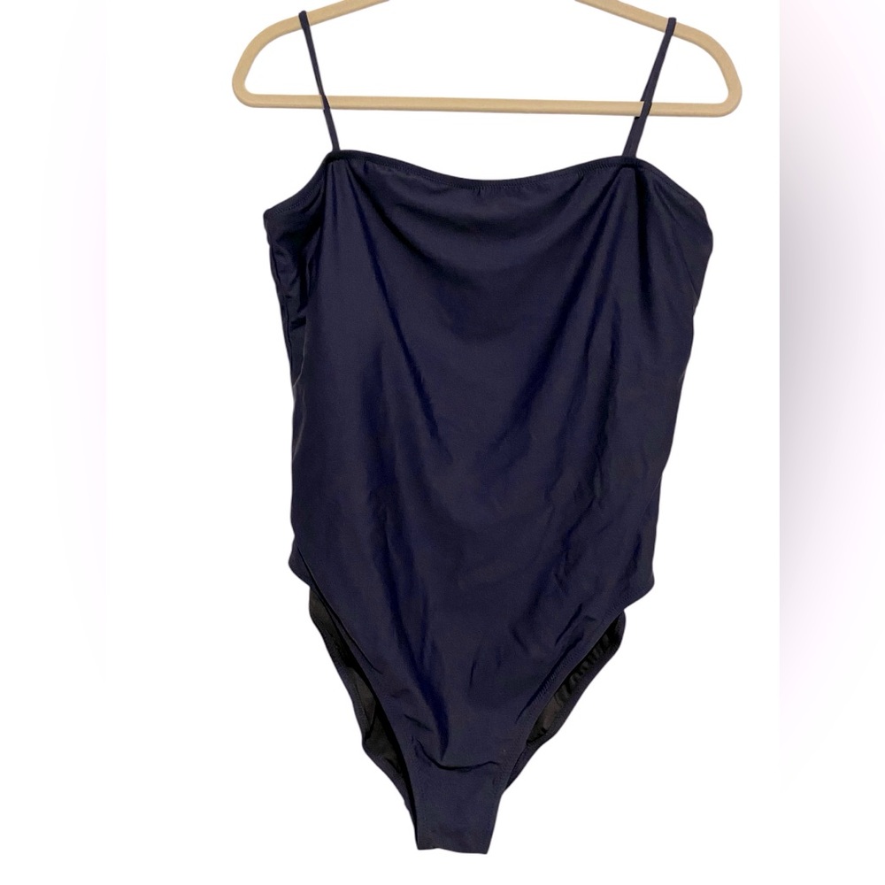 NWT J.Crew Baby Bow Back Swimsuit Navy Cute!  Sz. 16